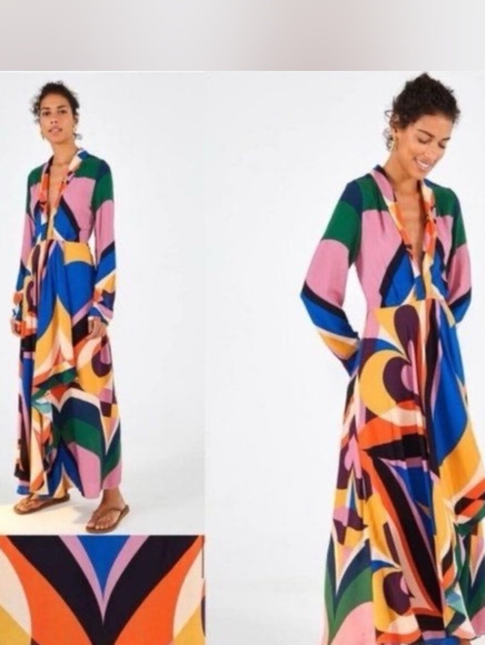 Farm Rio Gorgeous Graphic Hearts Maxi Size XL